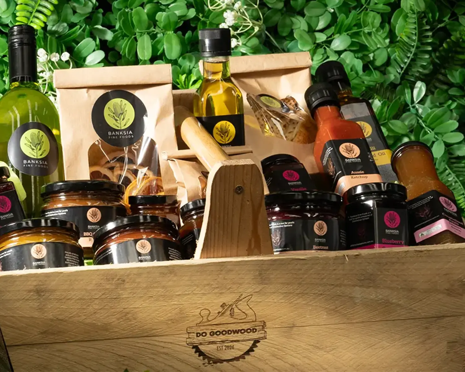 bankia fine foods hamper from distinctive options supported employment NDIS registered disability support Distinctive Options